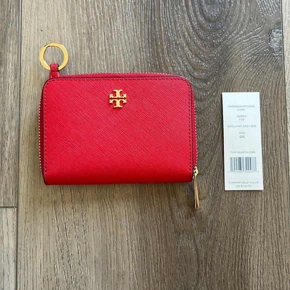 Tory Burch Other - nwt Tory Burch emerson zip coin case wallet